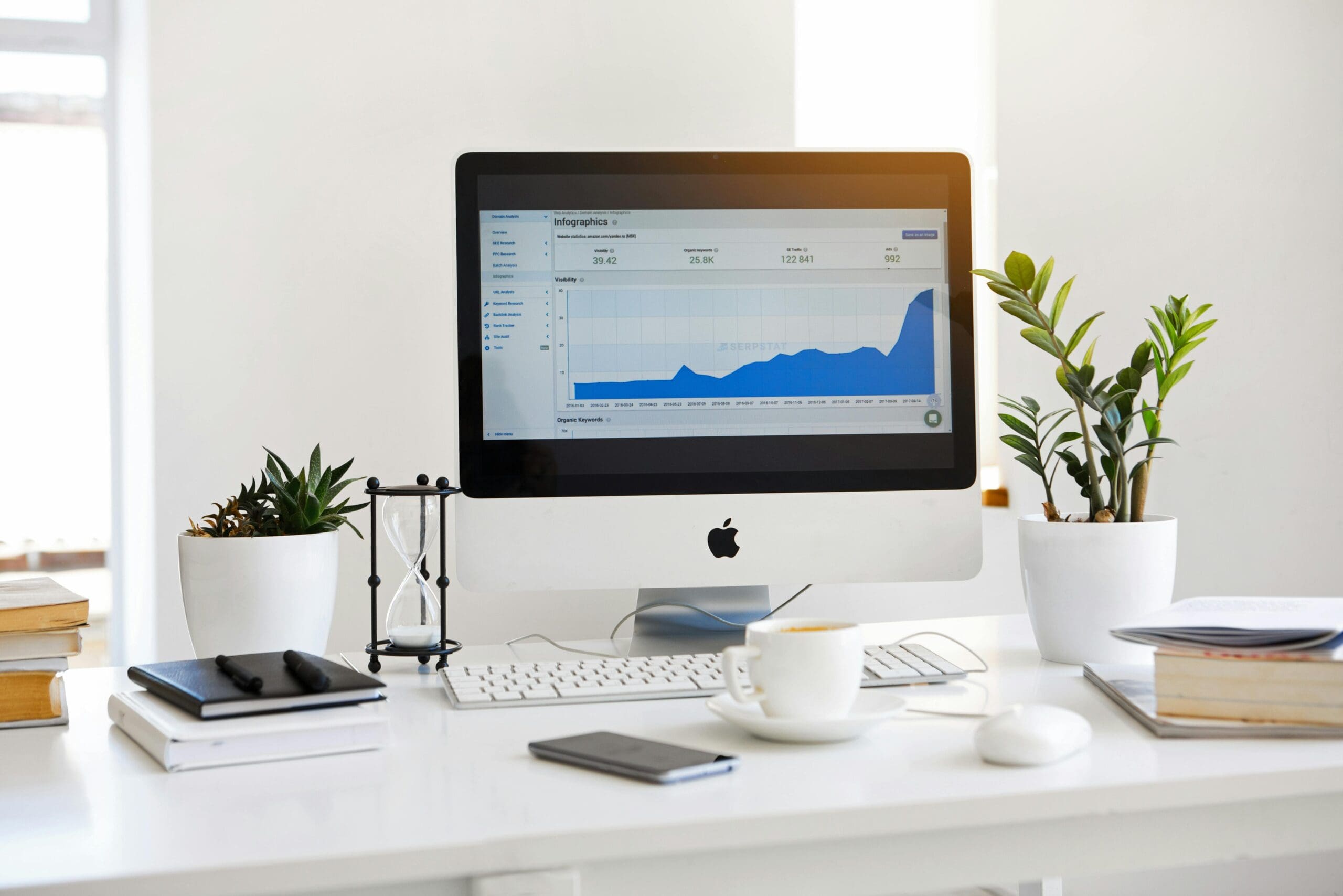 Analytics dashboard on a desktop showing ecommerce A/B testing results for Shopify conversion rate optimization.